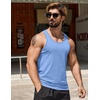 image:imageCOOFANDY Mens Workout Tank Tops Pack Dry Fit Sleeveless Running Shirts Gym Muscle Bodybuilding T ShirtsBlackGreyBlue