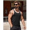 image:imageCOOFANDY Mens Workout Tank Tops Pack Dry Fit Sleeveless Running Shirts Gym Muscle Bodybuilding T ShirtsBlackGreyNavy Blue