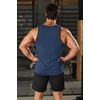 image:imageCOOFANDY Mens Workout Tank Tops Pack Dry Fit Sleeveless Running Shirts Gym Muscle Bodybuilding T ShirtsBlackGreyNavy Blue