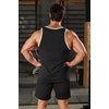 image:imageCOOFANDY Mens Workout Tank Tops Pack Dry Fit Sleeveless Running Shirts Gym Muscle Bodybuilding T ShirtsWhiteGreyBlack