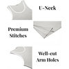 image:imageCOOFANDY Mens Workout Tank Tops Pack Dry Fit Sleeveless Running Shirts Gym Muscle Bodybuilding T ShirtsWhiteGreyBlack