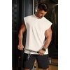 image:imageCOOFANDY Mens Workout Tank Tops Summer Sleeveless Tee Shirts Casual Stylish Gym Muscle Shirt Loose Fit for BasketballBeige