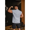 image:imageCOOFANDY Mens Workout Tank Tops Summer Sleeveless Tee Shirts Casual Stylish Gym Muscle Shirt Loose Fit for BasketballLight Grey