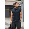 image:imageCOOFANDY Mens Workout Tank Tops Summer Sleeveless Tee Shirts Casual Stylish Gym Muscle Shirt Loose Fit for BasketballMidnight Blue