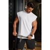 image:imageCOOFANDY Mens Workout Tank Tops Summer Sleeveless Tee Shirts Casual Stylish Gym Muscle Shirt Loose Fit for BasketballWhite