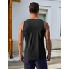 image:imageCOOFANDY Mens Workout Tank Tops UPF 50 Sleeveless Gym Muscle Shirts Cooling Quick Dry Bodybuilding Tanks for Swim Beach01 Black