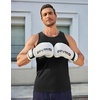 image:imageCOOFANDY Mens Workout Tank Tops UPF 50 Sleeveless Gym Muscle Shirts Cooling Quick Dry Bodybuilding Tanks for Swim Beach01 Black