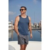 image:imageCOOFANDY Mens Workout Tank Tops UPF 50 Sleeveless Gym Muscle Shirts Cooling Quick Dry Bodybuilding Tanks for Swim Beach03 Navy Blue