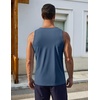 image:imageCOOFANDY Mens Workout Tank Tops UPF 50 Sleeveless Gym Muscle Shirts Cooling Quick Dry Bodybuilding Tanks for Swim Beach03 Navy Blue