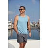 image:imageCOOFANDY Mens Workout Tank Tops UPF 50 Sleeveless Gym Muscle Shirts Cooling Quick Dry Bodybuilding Tanks for Swim Beach04 Sky Blue