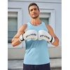 image:imageCOOFANDY Mens Workout Tank Tops UPF 50 Sleeveless Gym Muscle Shirts Cooling Quick Dry Bodybuilding Tanks for Swim Beach04 Sky Blue