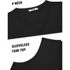 image:imageCOOFANDY Mens Workout Tank Tops V Neck Sleeveless Shirts Quick Dry Athletic Gym Muscle T Shirt Lightweight Soft TeeBlack