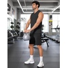 image:imageCOOFANDY Mens Workout Tank Tops V Neck Sleeveless Shirts Quick Dry Athletic Gym Muscle T Shirt Lightweight Soft TeeBlack