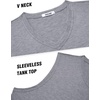 image:imageCOOFANDY Mens Workout Tank Tops V Neck Sleeveless Shirts Quick Dry Athletic Gym Muscle T Shirt Lightweight Soft TeeGray