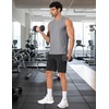 image:imageCOOFANDY Mens Workout Tank Tops V Neck Sleeveless Shirts Quick Dry Athletic Gym Muscle T Shirt Lightweight Soft TeeGray