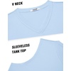 image:imageCOOFANDY Mens Workout Tank Tops V Neck Sleeveless Shirts Quick Dry Athletic Gym Muscle T Shirt Lightweight Soft TeeLight Blue