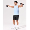 image:imageCOOFANDY Mens Workout Tank Tops V Neck Sleeveless Shirts Quick Dry Athletic Gym Muscle T Shirt Lightweight Soft TeeLight Blue