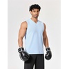 image:imageCOOFANDY Mens Workout Tank Tops V Neck Sleeveless Shirts Quick Dry Athletic Gym Muscle T Shirt Lightweight Soft TeeLight Blue