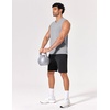 image:imageCOOFANDY Mens Workout Tank Tops V Neck Sleeveless Shirts Quick Dry Athletic Gym Muscle T Shirt Lightweight Soft TeeLight Gray