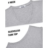 image:imageCOOFANDY Mens Workout Tank Tops V Neck Sleeveless Shirts Quick Dry Athletic Gym Muscle T Shirt Lightweight Soft TeeLight Gray