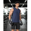 image:imageCOOFANDY Mens Workout Tank Tops V Neck Sleeveless Shirts Quick Dry Athletic Gym Muscle T Shirt Lightweight Soft TeeNavy Blue