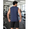 image:imageCOOFANDY Mens Workout Tank Tops V Neck Sleeveless Shirts Quick Dry Athletic Gym Muscle T Shirt Lightweight Soft TeeNavy Blue