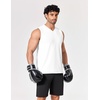 image:imageCOOFANDY Mens Workout Tank Tops V Neck Sleeveless Shirts Quick Dry Athletic Gym Muscle T Shirt Lightweight Soft TeeWhite