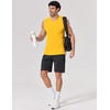 image:imageCOOFANDY Mens Workout Tank Tops V Neck Sleeveless Shirts Quick Dry Athletic Gym Muscle T Shirt Lightweight Soft TeeYellow