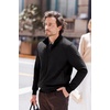 image:imageCOOFANDY Mens Zip Up Sweatshirt Mock Neck Quilted Jacket Casual Lightweight Sweater Jackets with PocketBlack