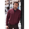 image:imageCOOFANDY Mens Zip Up Sweatshirt Mock Neck Quilted Jacket Casual Lightweight Sweater Jackets with PocketDark Red