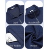 image:imageCOOFANDY Mens Zip Up Sweatshirt Mock Neck Quilted Jacket Casual Lightweight Sweater Jackets with PocketNavy Blue