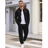 image:imageCOOFANDY Sweatsuits for Men 2 Piece tracksuit Sets Full Zip Hoodie Sweatpants for Men Casual Sports Jogging Suits S4XLBlack