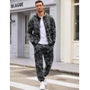 image:imageCOOFANDY Sweatsuits for Men 2 Piece tracksuit Sets Full Zip Hoodie Sweatpants for Men Casual Sports Jogging Suits S4XLBlack Camo