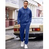 image:imageCOOFANDY Sweatsuits for Men 2 Piece tracksuit Sets Full Zip Hoodie Sweatpants for Men Casual Sports Jogging Suits S4XLBlue