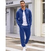 image:imageCOOFANDY Sweatsuits for Men 2 Piece tracksuit Sets Full Zip Hoodie Sweatpants for Men Casual Sports Jogging Suits S4XLBlue