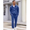 image:imageCOOFANDY Sweatsuits for Men 2 Piece tracksuit Sets Full Zip Hoodie Sweatpants for Men Casual Sports Jogging Suits S4XLBlue