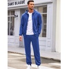 image:imageCOOFANDY Sweatsuits for Men 2 Piece tracksuit Sets Full Zip Hoodie Sweatpants for Men Casual Sports Jogging Suits S4XLBlue