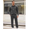 image:imageCOOFANDY Sweatsuits for Men 2 Piece tracksuit Sets Full Zip Hoodie Sweatpants for Men Casual Sports Jogging Suits S4XLDark Grey
