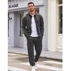 image:imageCOOFANDY Sweatsuits for Men 2 Piece tracksuit Sets Full Zip Hoodie Sweatpants for Men Casual Sports Jogging Suits S4XLDark Grey