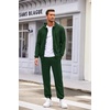 image:imageCOOFANDY Sweatsuits for Men 2 Piece tracksuit Sets Full Zip Hoodie Sweatpants for Men Casual Sports Jogging Suits S4XLGreen