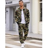 image:imageCOOFANDY Sweatsuits for Men 2 Piece tracksuit Sets Full Zip Hoodie Sweatpants for Men Casual Sports Jogging Suits S4XLGreen Camo