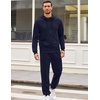 image:imageCOOFANDY Sweatsuits for Men 2 Piece tracksuit Sets Full Zip Hoodie Sweatpants for Men Casual Sports Jogging Suits S4XLNavy Blue