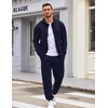 image:imageCOOFANDY Sweatsuits for Men 2 Piece tracksuit Sets Full Zip Hoodie Sweatpants for Men Casual Sports Jogging Suits S4XLNavy Blue