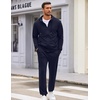 image:imageCOOFANDY Sweatsuits for Men 2 Piece tracksuit Sets Full Zip Hoodie Sweatpants for Men Casual Sports Jogging Suits S4XLNavy Blue