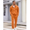 image:imageCOOFANDY Sweatsuits for Men 2 Piece tracksuit Sets Full Zip Hoodie Sweatpants for Men Casual Sports Jogging Suits S4XLSafety Orange