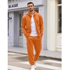 image:imageCOOFANDY Sweatsuits for Men 2 Piece tracksuit Sets Full Zip Hoodie Sweatpants for Men Casual Sports Jogging Suits S4XLSafety Orange