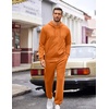 image:imageCOOFANDY Sweatsuits for Men 2 Piece tracksuit Sets Full Zip Hoodie Sweatpants for Men Casual Sports Jogging Suits S4XLSafety Orange