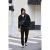image:imageCOOFANDY Tracksuit Mens with Zipper Pockets Full Zip Hoodie Sweatsuit 2 Pieces Running Jogging Sports Casual Sweat SuitsAblack