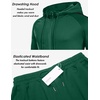 image:imageCOOFANDY Tracksuit Mens with Zipper Pockets Full Zip Hoodie Sweatsuit 2 Pieces Running Jogging Sports Casual Sweat SuitsGreen