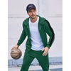image:imageCOOFANDY Tracksuit Mens with Zipper Pockets Full Zip Hoodie Sweatsuit 2 Pieces Running Jogging Sports Casual Sweat SuitsGreen